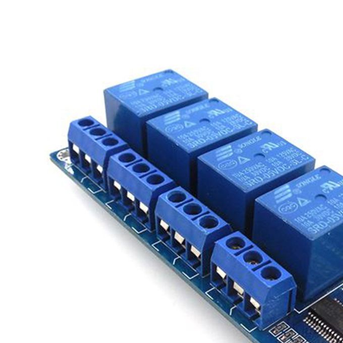 HW-344 Way 5V Relay Module Relay  Ontrol Panel-blue