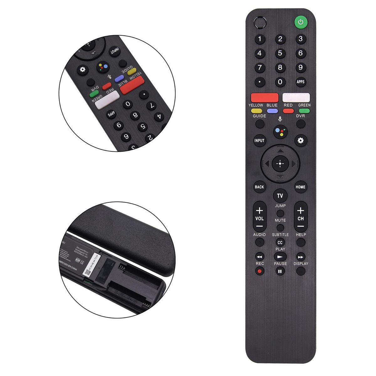 TX500U Voice Remote Control Replacement For Sony Smart TV Remote Controller Compatible with TV Bravia Smart TVs KD Series XBR series Voice Search