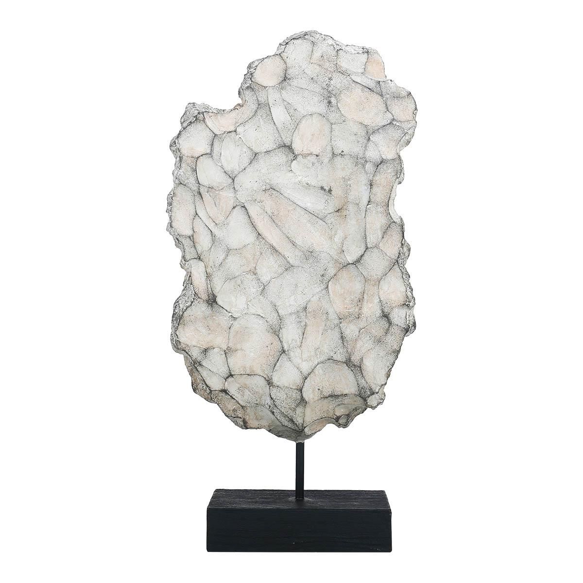 Tooarts Incomplete Face Sculpture Imitate Stone Carving Resin Sculpture Vintage Crafts Light Luxury Art Decoration TV Cabinet, Study Room, Porch Decoration