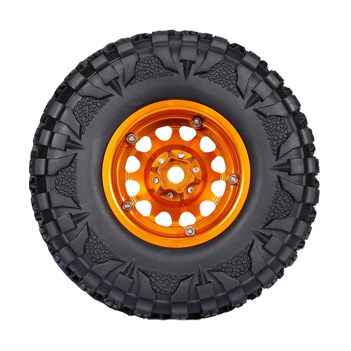4PCS 2.2IN Crawler RC Tires With Metal Rim Ultra Soft Rock