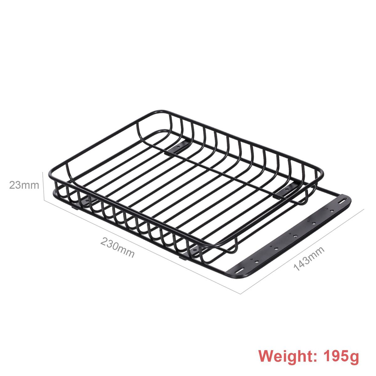 RC Car Metal Roof Rack Luggage Carrier Compatible with 1/10 Traxxas Hsp Redcat Rc4wd Tamiya Axial  Scx10 D90 Hpi