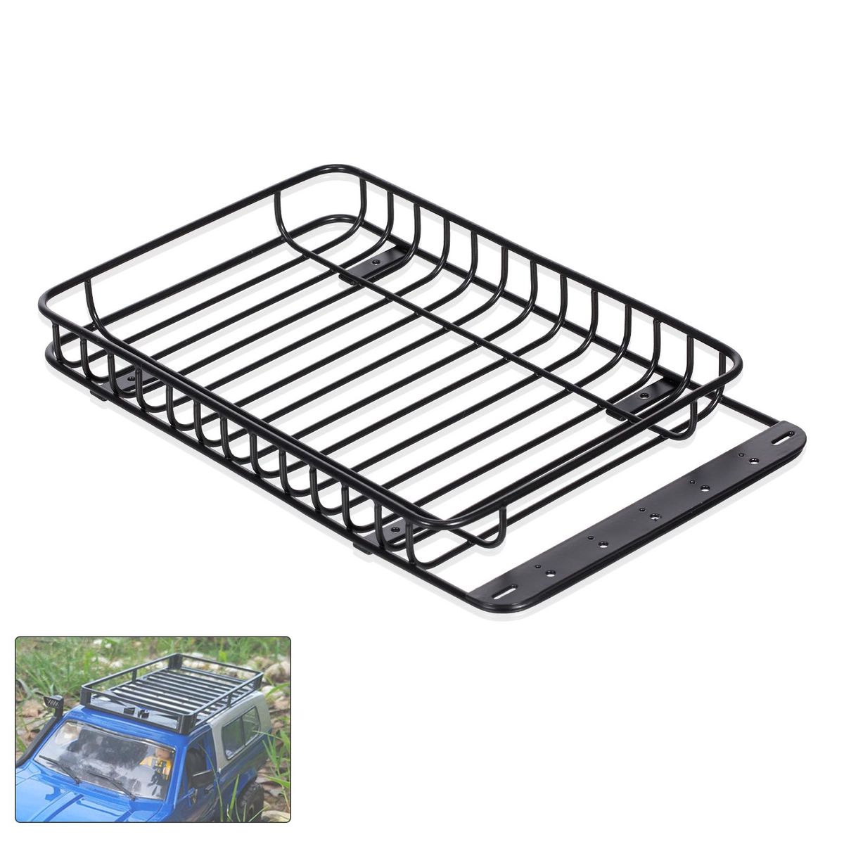 RC Car Metal Roof Rack Luggage Carrier Compatible with 1/10 Traxxas Hsp Redcat Rc4wd Tamiya Axial  Scx10 D90 Hpi