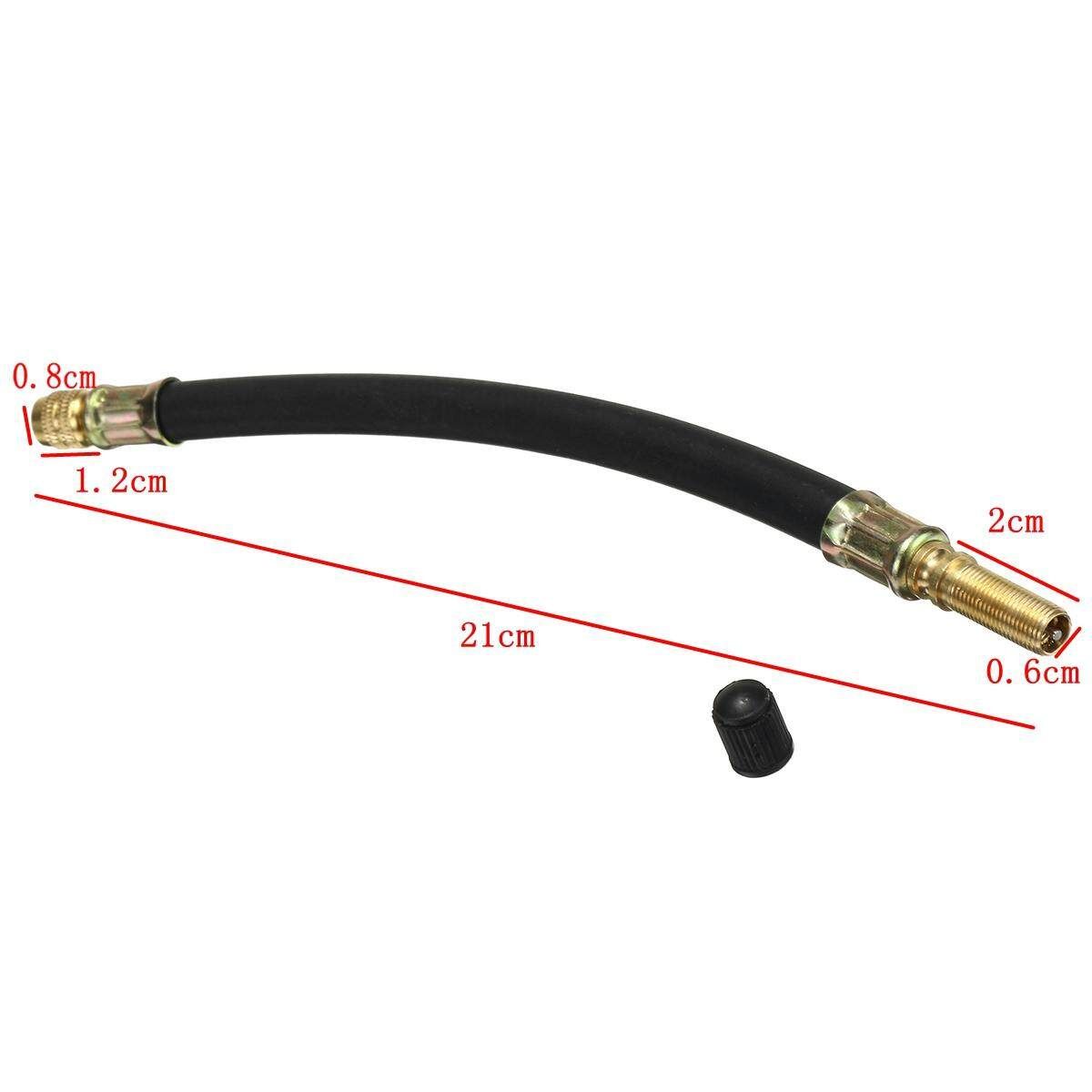 2Pcs 21cm Wheels Tires Tyre Valve Extension Flexible Rubber Twin Wheel Adapter Lorry Van Bus