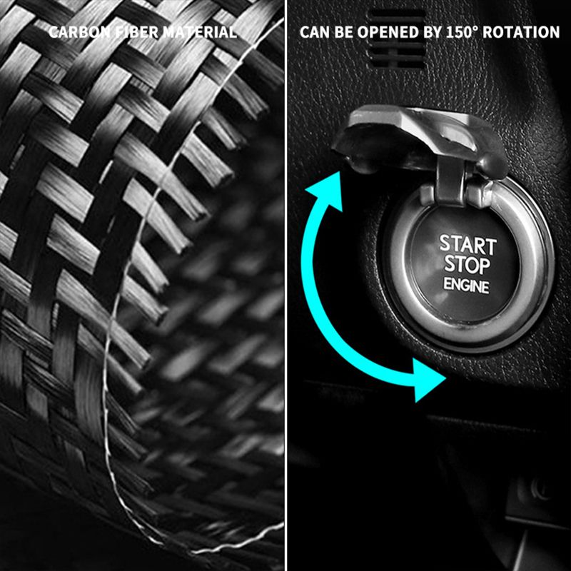 Car Engine Start Stop Button Cover Auto Interior Accessories