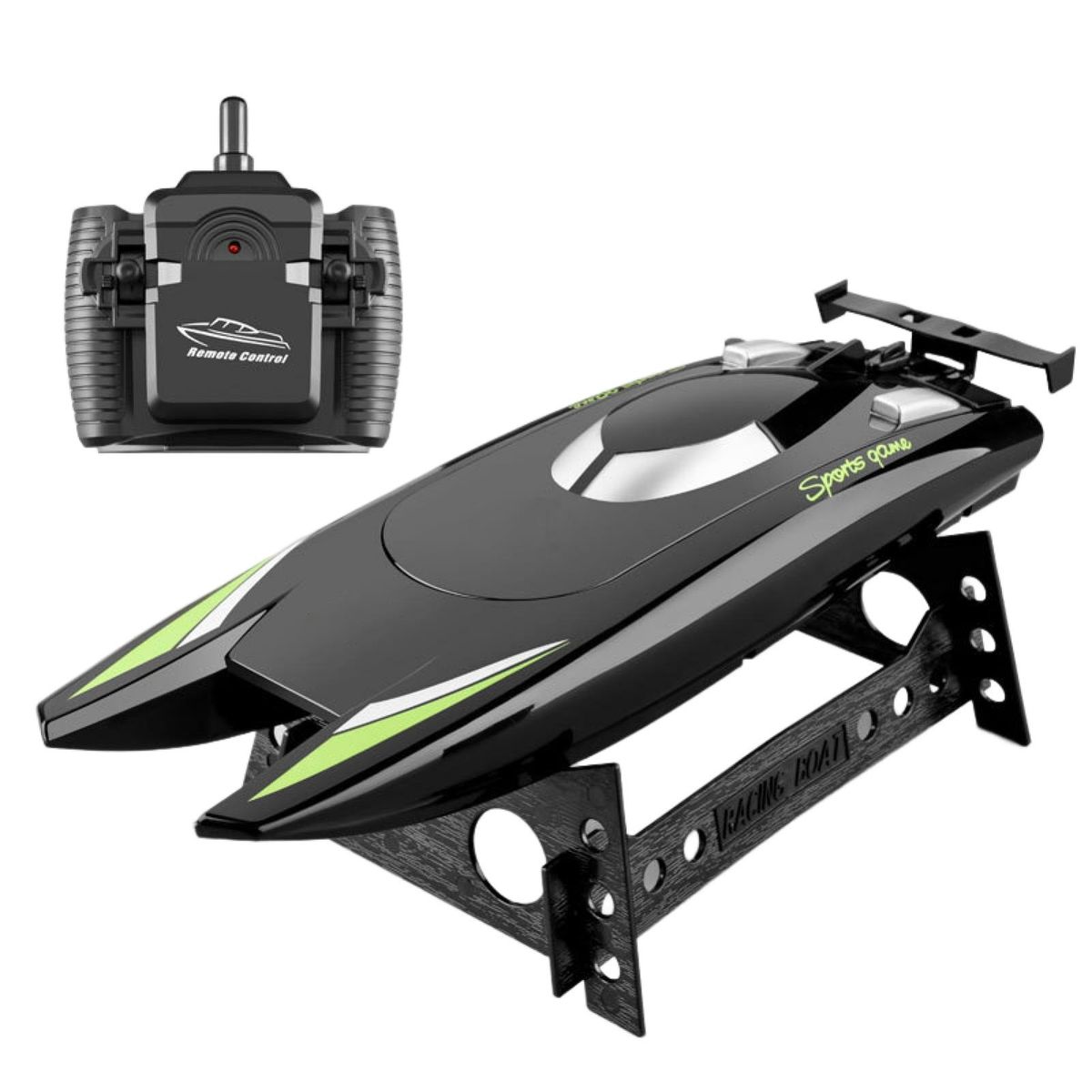 1 Set Remote Control Boat Remote Control Toy Boat Water Toy Black
