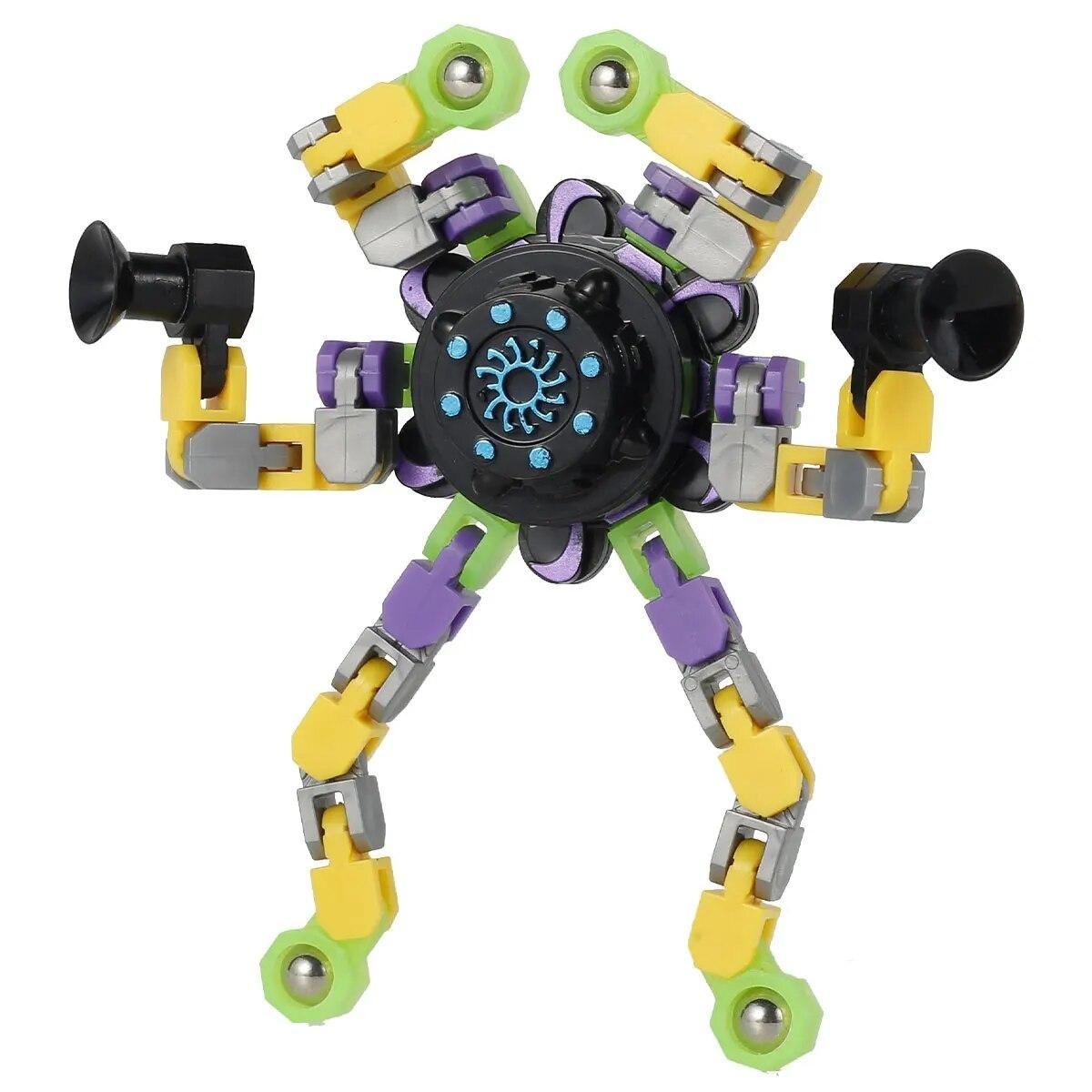 3pcs Fidget Chain Antistress Fidget Spinner Fingertip Gyro Hand Spinner Luminous Stress Relief Spinner for Children adults