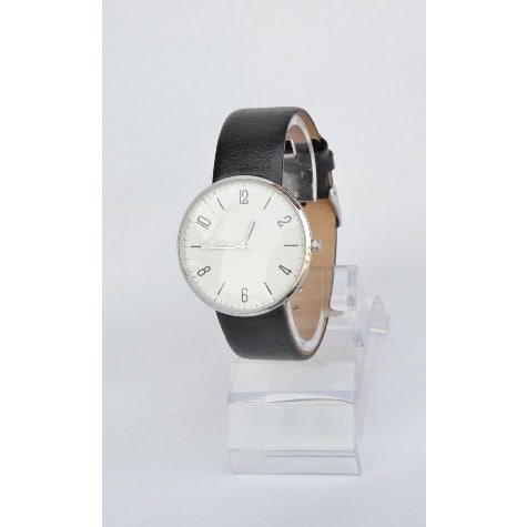 Leather Strap Watch - Black