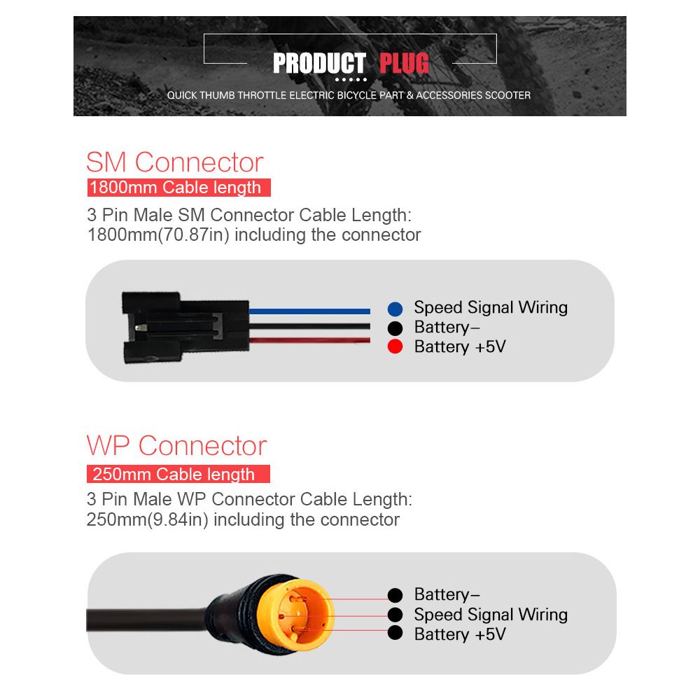 Quick Thumb Throttle Electric Bicycle Part Accessories