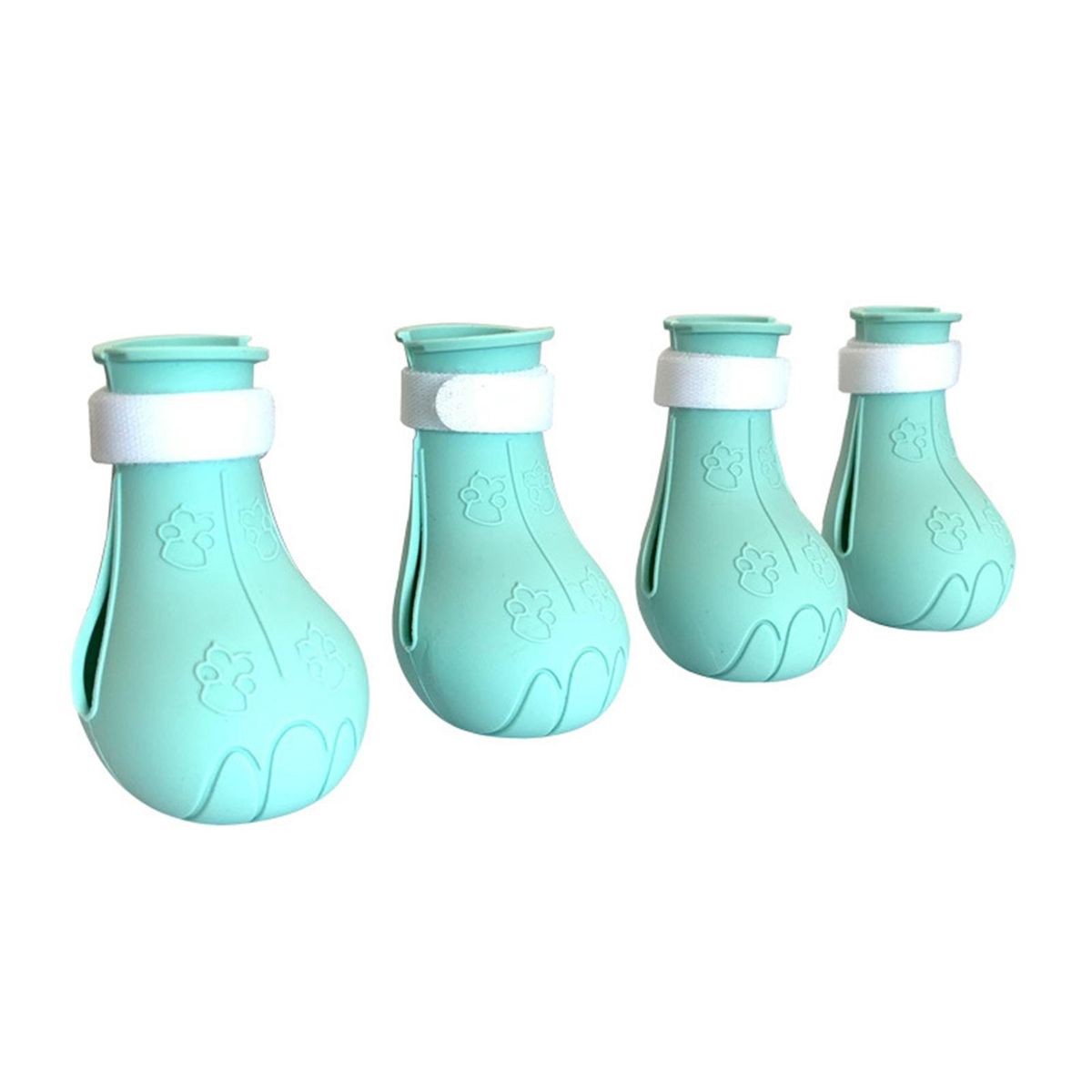 4Pcs Cat Shoes Pet Kitten Cat Bath Washing Paw Protector Shoes Green