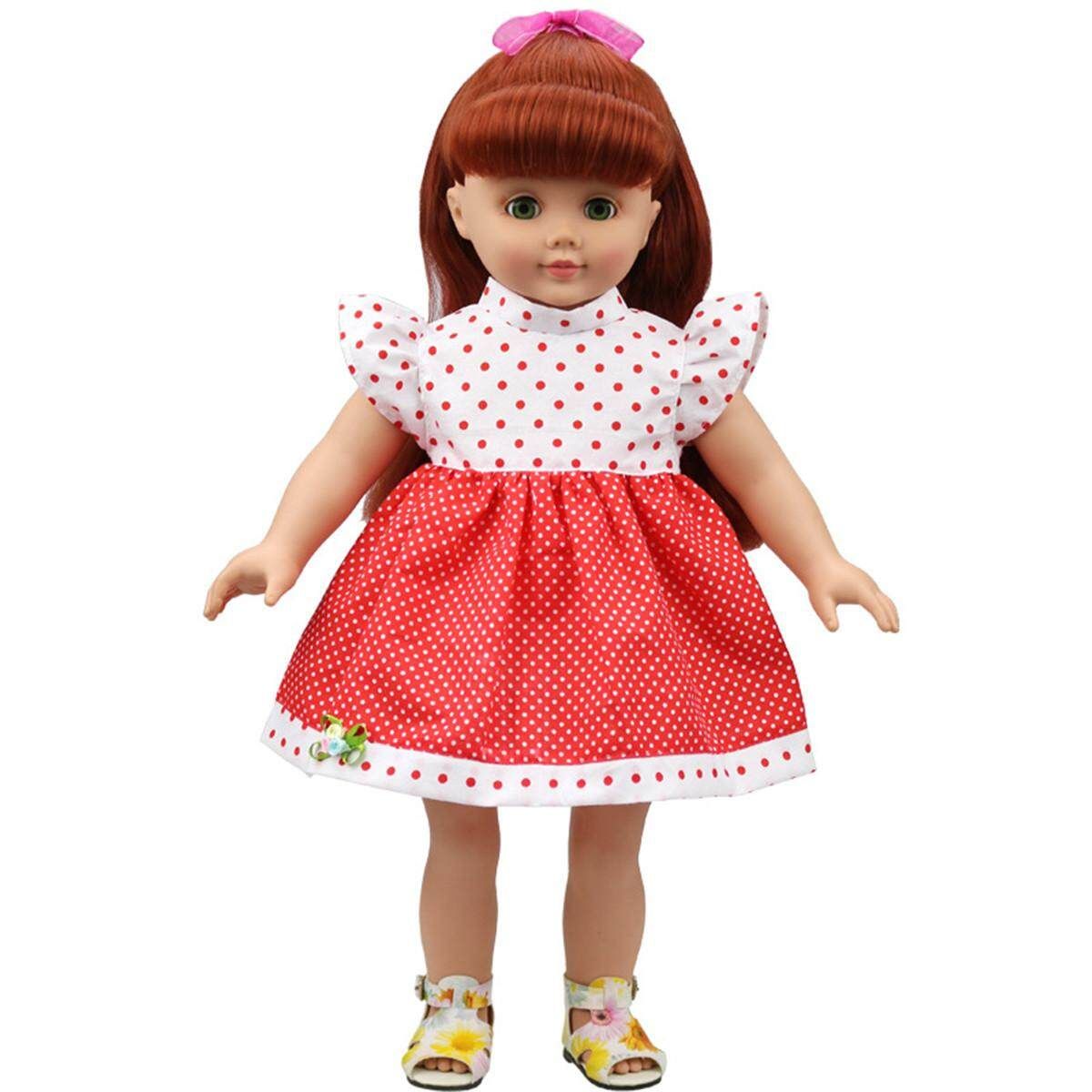 Cute 24cm Nice Girl Doll Toy Dress Clothes Wear Gift For 18'' Newborn Baby Dolls