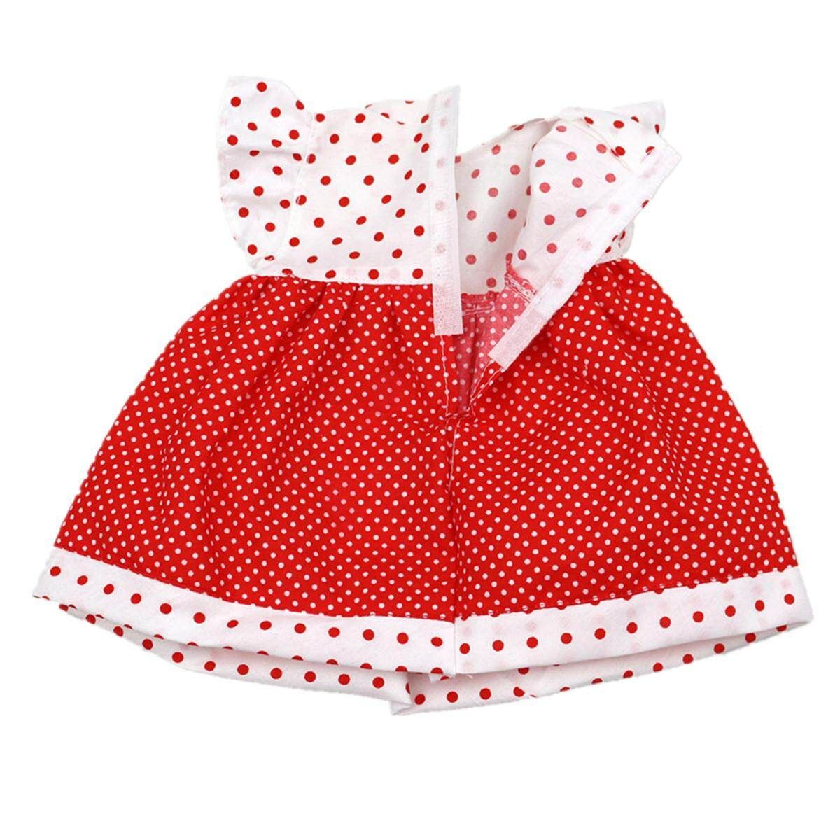 Cute 24cm Nice Girl Doll Toy Dress Clothes Wear Gift For 18'' Newborn Baby Dolls