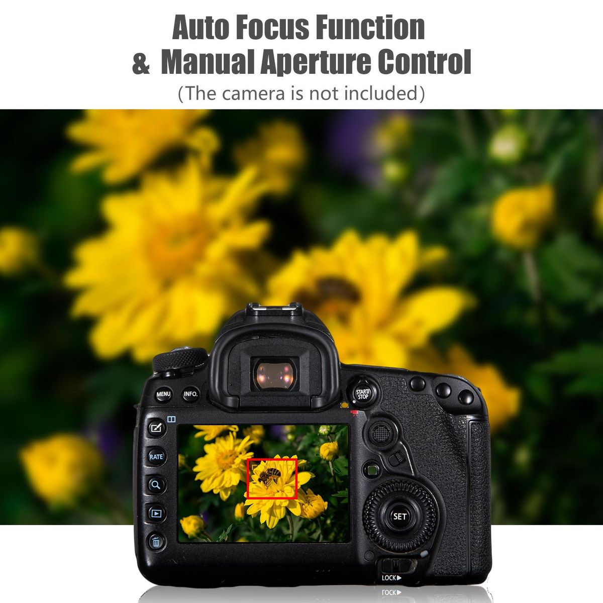 FOTGA NE19(AF) 10-16 Macro Extension Tube Ring Set 10mm + 16mm Auto Focus Adjustable Aperture Replacement for Sony Sony A7 A7R A7S NEX7 NEX6 NEX-5N NEX-5C NEX-5R NEX-5T NEX-C3 NEX-F3 NEX3N A5000 A6000 E Mount Cameras Macro Ph
