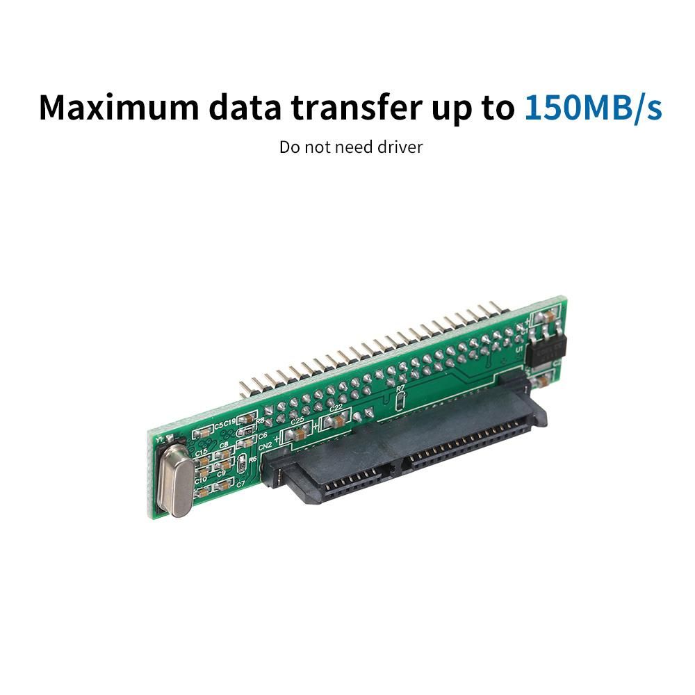2.5 Inch SATA to IDE Adapter Support ATA HDD Hard Disk Drive or SSD to Male 44 Pin Port Converter (Vertical Type)