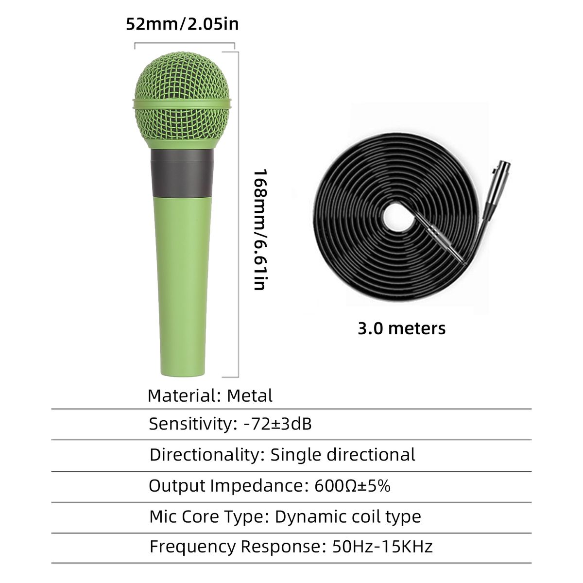 Profession Dynamic Microphone Wired Mic Dynamic Handheld