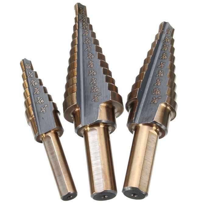 Step Drill Bit Set REAMER Moly-M7 Step Bit UNIBIT Lifetime Warranty DrillHog