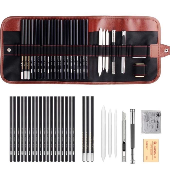 29PCS Pencil Set Drawing Sketching Charcoal Pencil Art