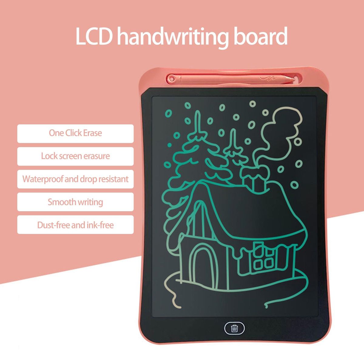 Electronic Writing Board Eye Protection Electronic Writing Board Light Pink