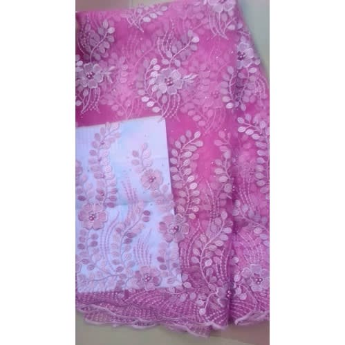 Net Lace - 5 Yards - Pink