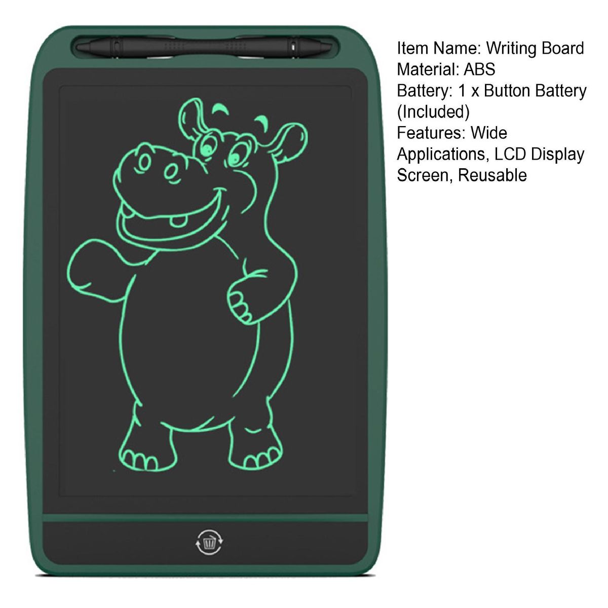 Painting Board 8.5 Inch LCD Screen Writing Board Green