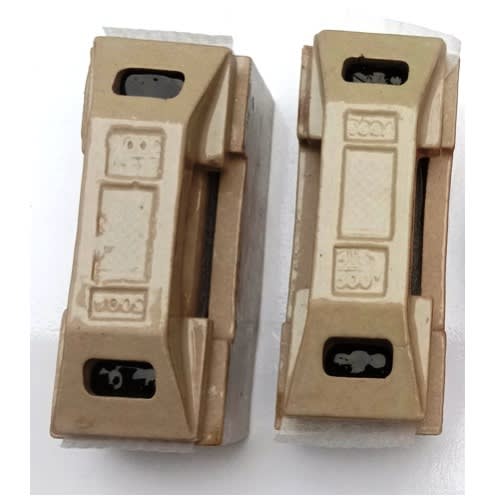 Pure Copper Porcelain 500A Kit Kat Fuse - 2pcs
