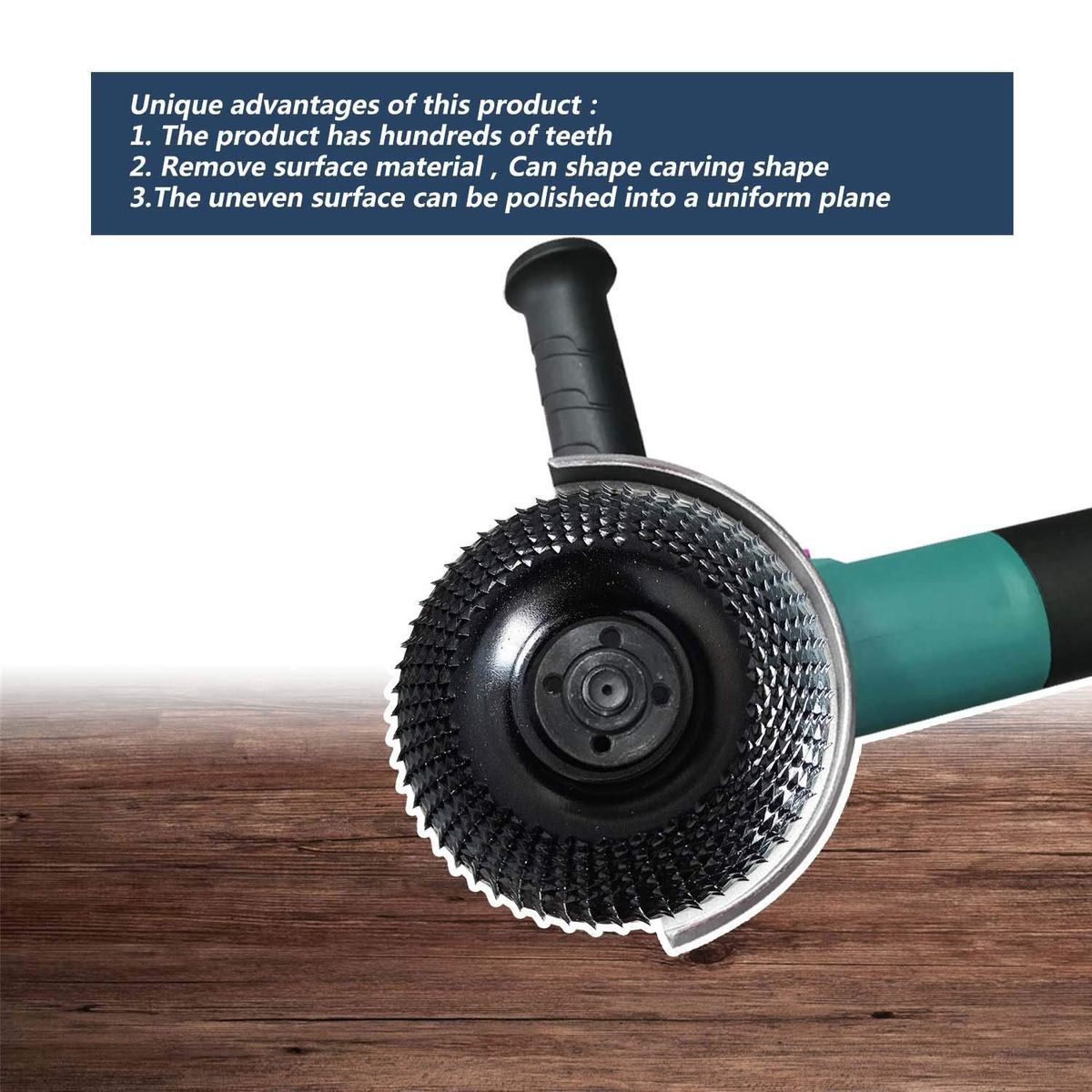 Grinder Wheel Disc 4 Inch Wood Shaping Wheel Wood Grinding Shaping Disk for Angle Grinders with 58inch Arbor