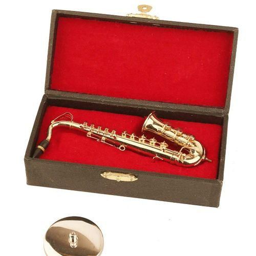 Copper Miniature Tenor Saxophone With Stand And Case Mini