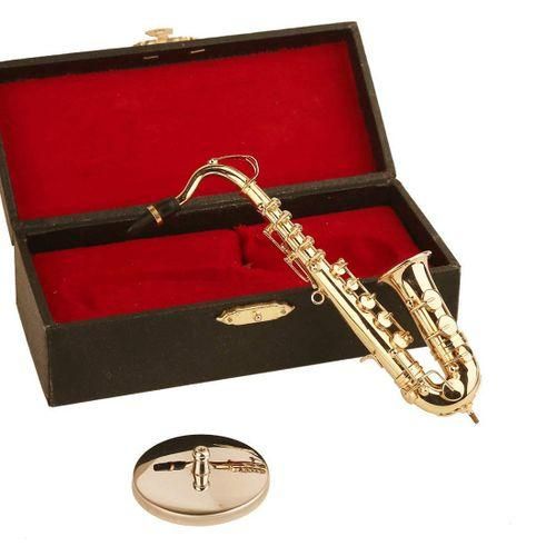 Copper Miniature Tenor Saxophone With Stand And Case Mini