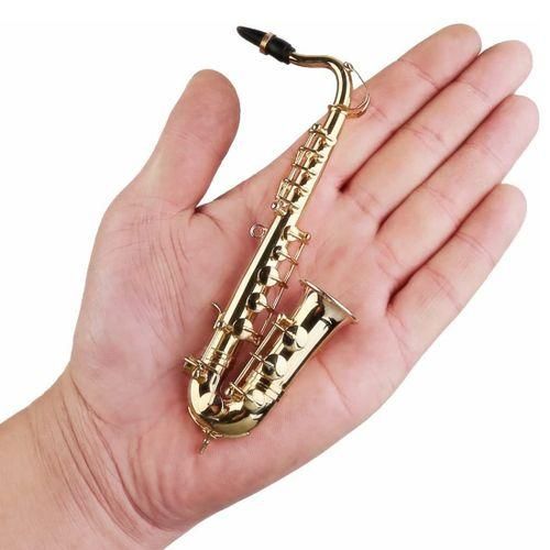 Copper Miniature Tenor Saxophone With Stand And Case Mini