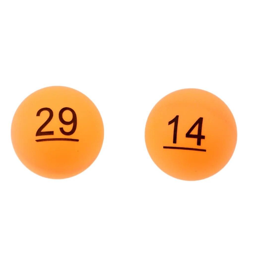 50Pcs Numbered Beer Pong Balls 40mm Raffle Balls (No. 1-50 )