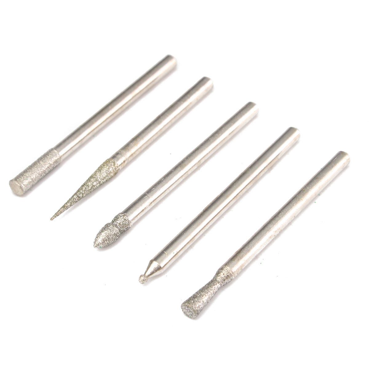 30pcs Set Diamond Burr Bits Drill Kit For Carving Dremel Rotary Tool 3.0mm 3mm