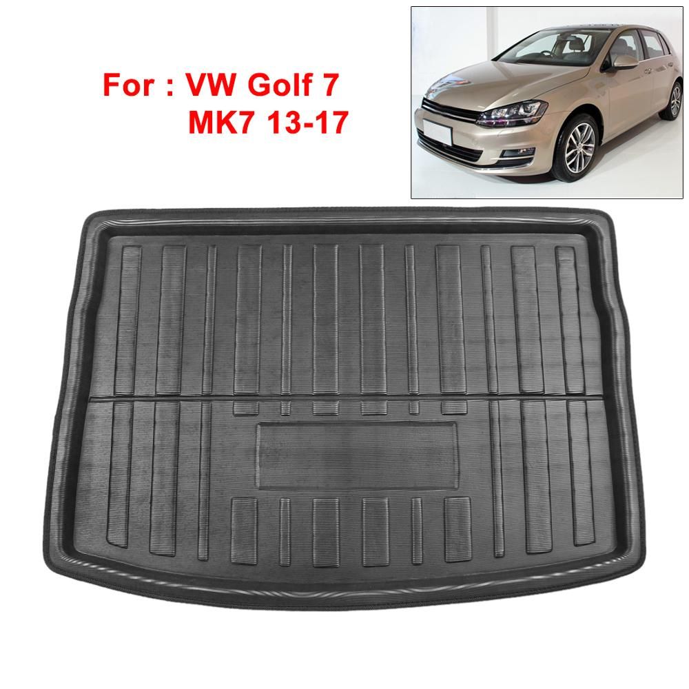 VW Tray 6 Mat Carpet Jetta Boot Tiguan Floor MK7 09-17 PE+EVA 7 Golf Liner UXCELL Cargo Rear Foam Plastic For Trunk Sedan Polo