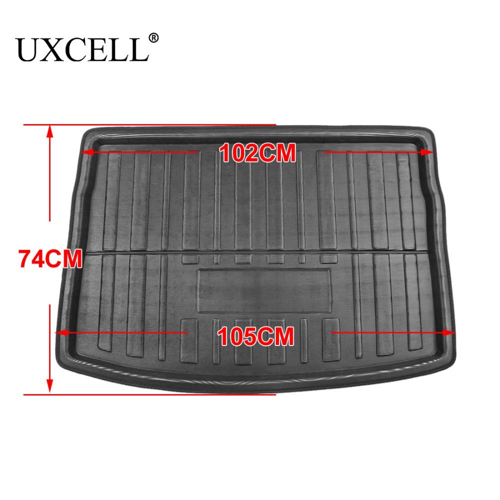 VW Tray 6 Mat Carpet Jetta Boot Tiguan Floor MK7 09-17 PE+EVA 7 Golf Liner UXCELL Cargo Rear Foam Plastic For Trunk Sedan Polo