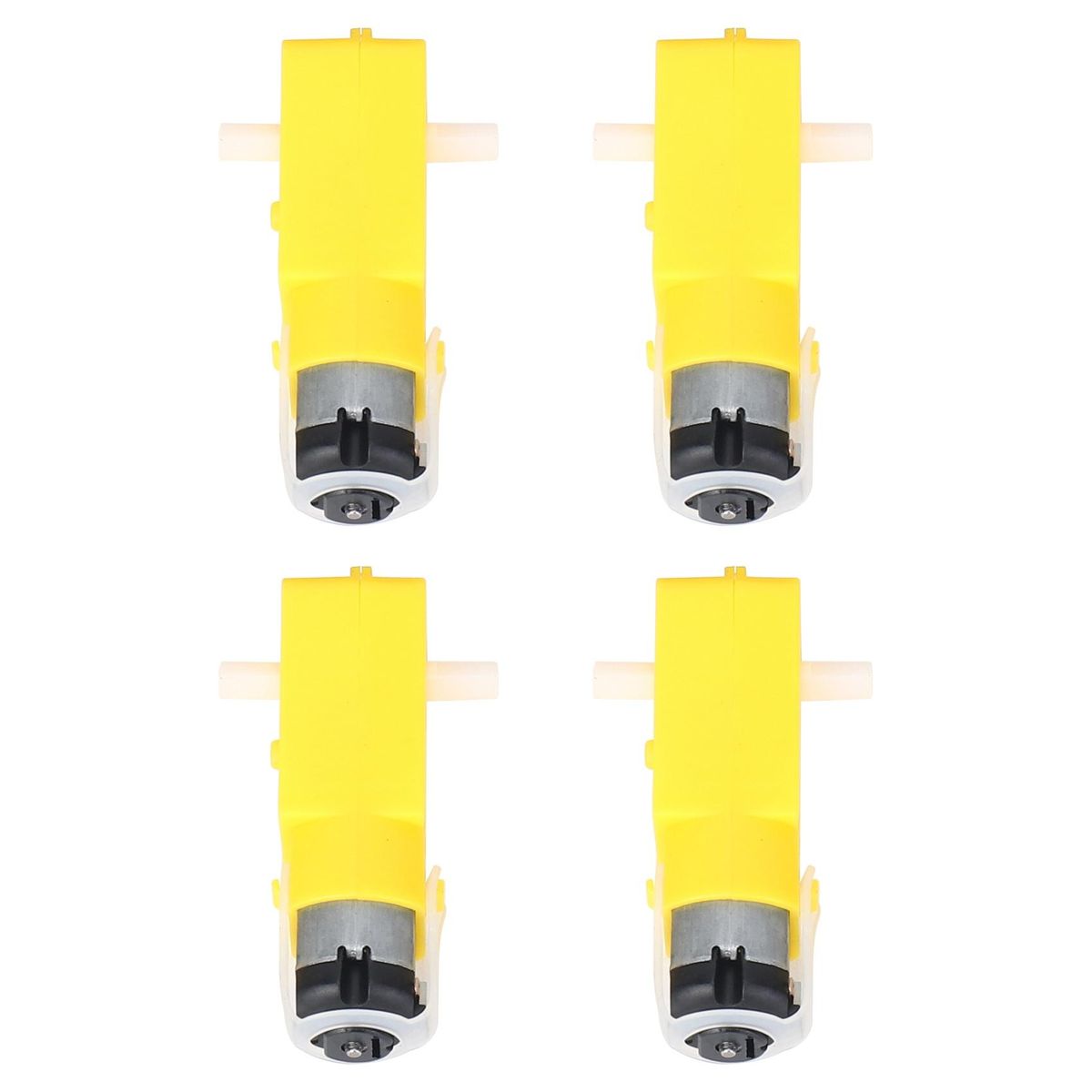 4 Pcs For Arduino Smart Car Robot Plastic Tire Wheel with DC 3-6V Gear Motor