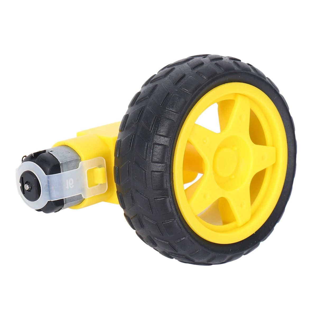 4 Pcs For Arduino Smart Car Robot Plastic Tire Wheel with DC 3-6V Gear Motor