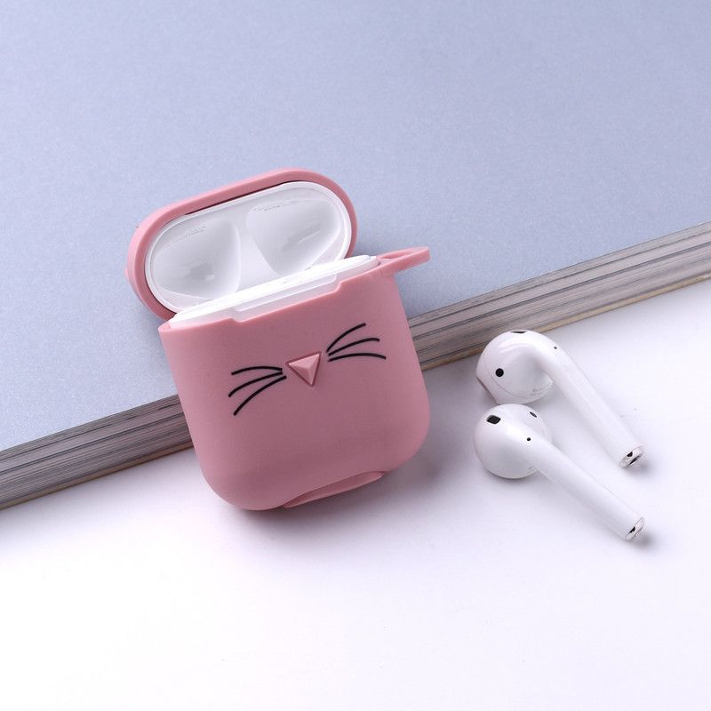 Case Cute Lovely Cat Cartoon Protective Cover Bluetooth Wireless Earphone Case Original For   Cover