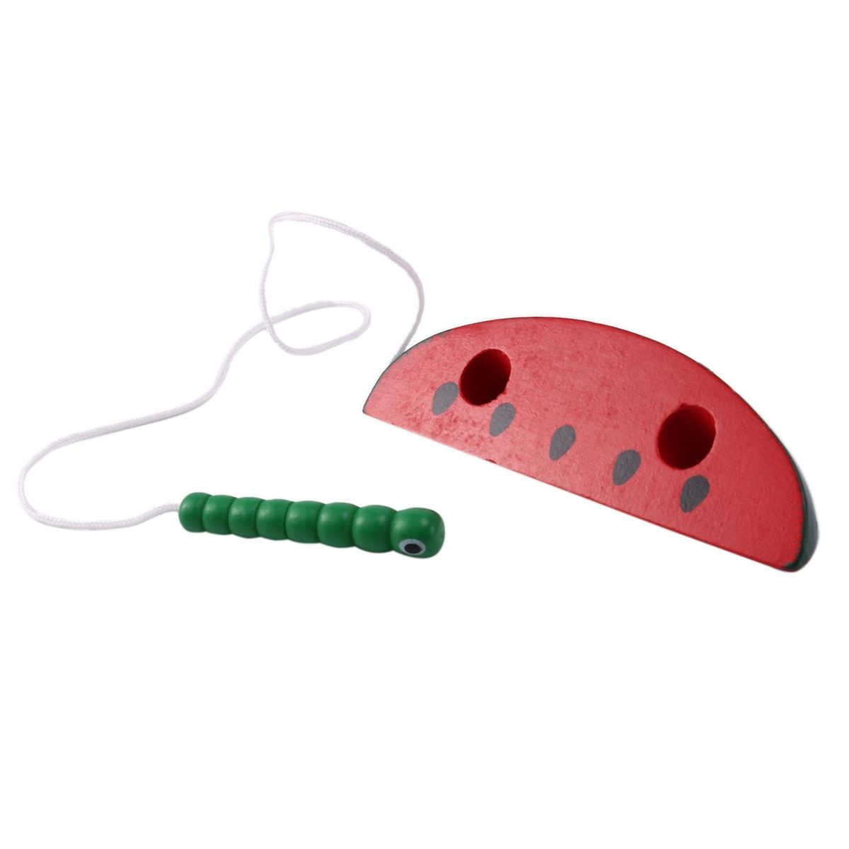 Wooden Trumpet Eat Fruit Pear Watermelon Child Eay