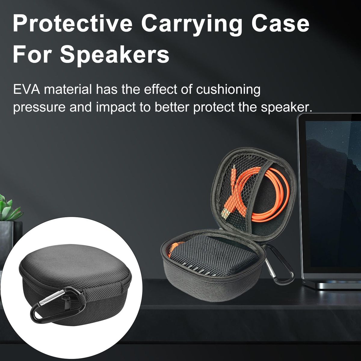 Storage Bag for Gadgets Compact Soundlink Micro Speaker Case Black