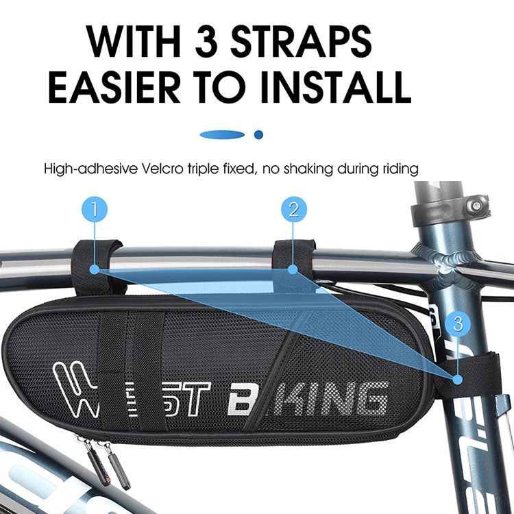 Bicycle Triangle Reflective Bag, Size: 1.3L