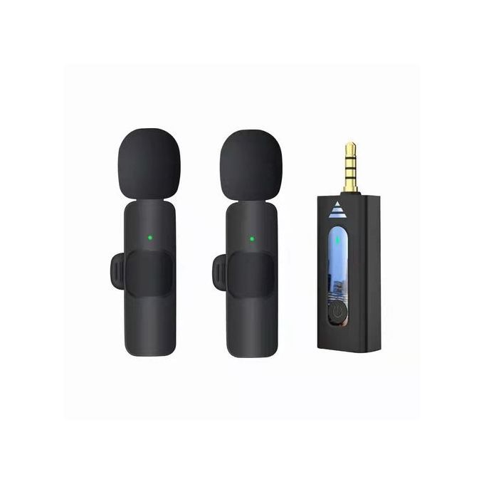 K35-Wireless Microphone Portable Audio Video Recording Mini Mic For IPhone Android