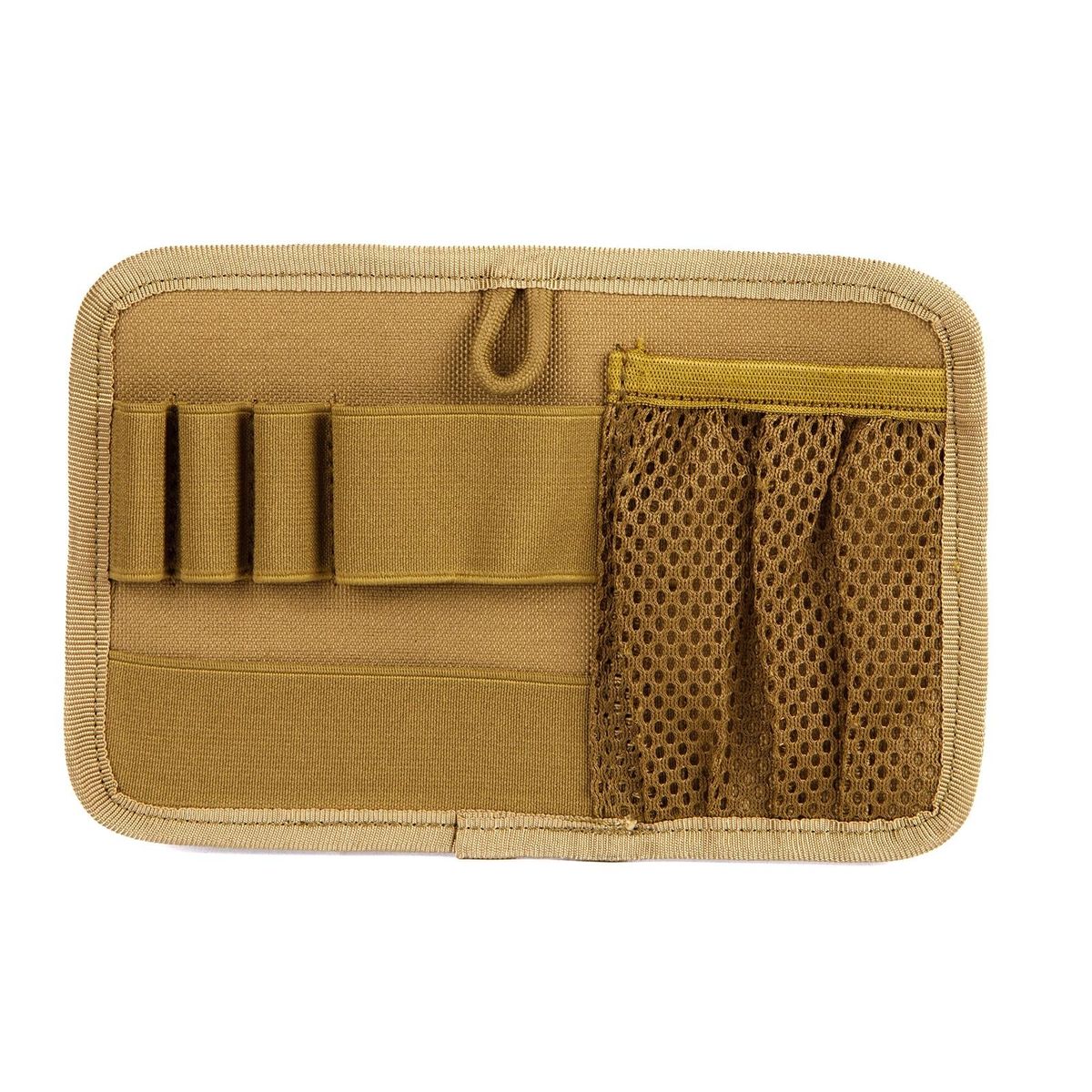 Backpack Sticky Board Organizer Expandable Tool Bag with Mesh Pouches Brown