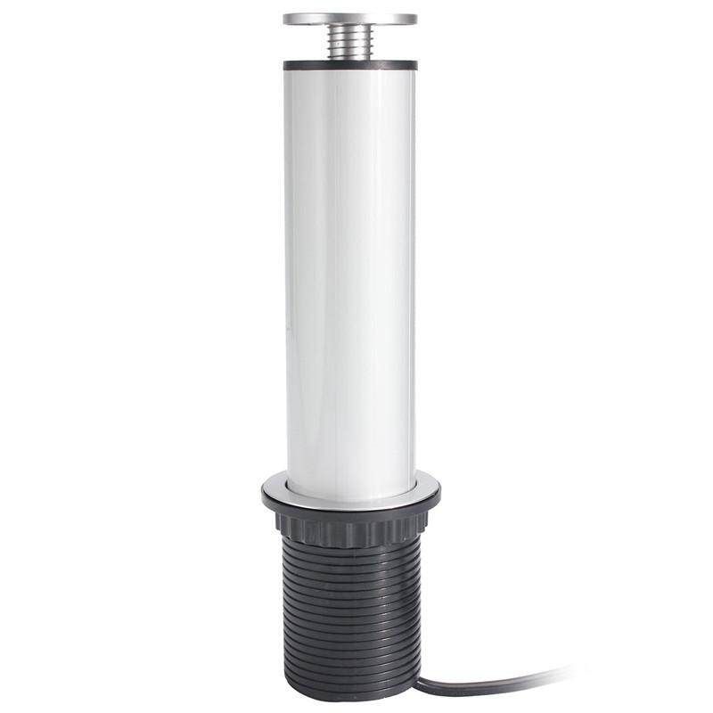 US/UK/EU/AU Plug Pull Up Electrical Socket 2 USB Desk Worktop Extension Lead 250V British Gauge
