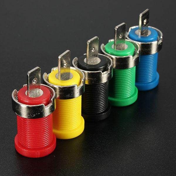 5pcs Connector Set Binding Post Banana Jack For 4mm Safety Protection Plug