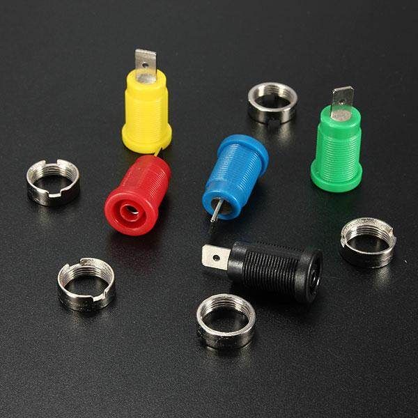 5pcs Connector Set Binding Post Banana Jack For 4mm Safety Protection Plug