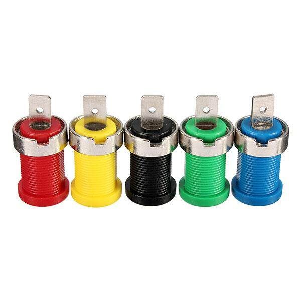 5pcs Connector Set Binding Post Banana Jack For 4mm Safety Protection Plug