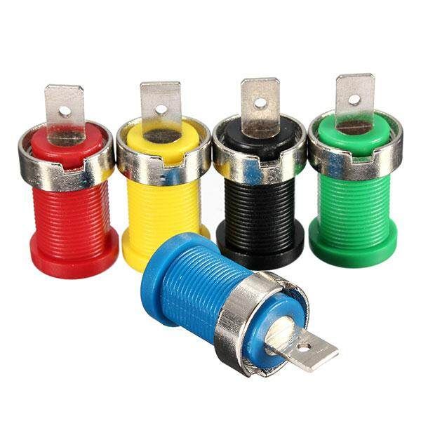 5pcs Connector Set Binding Post Banana Jack For 4mm Safety Protection Plug