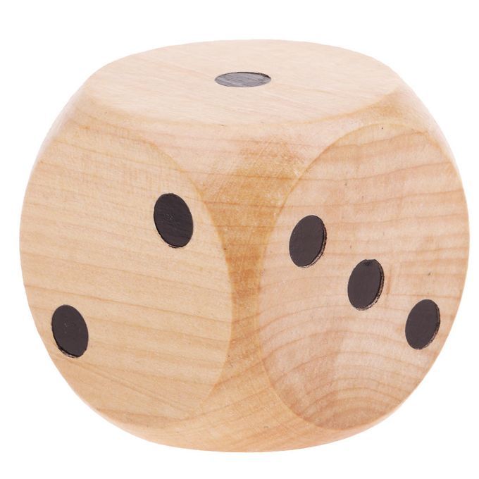 2x Creative Large Wooden D6 Six Sided Dices Set For DND RPG Party