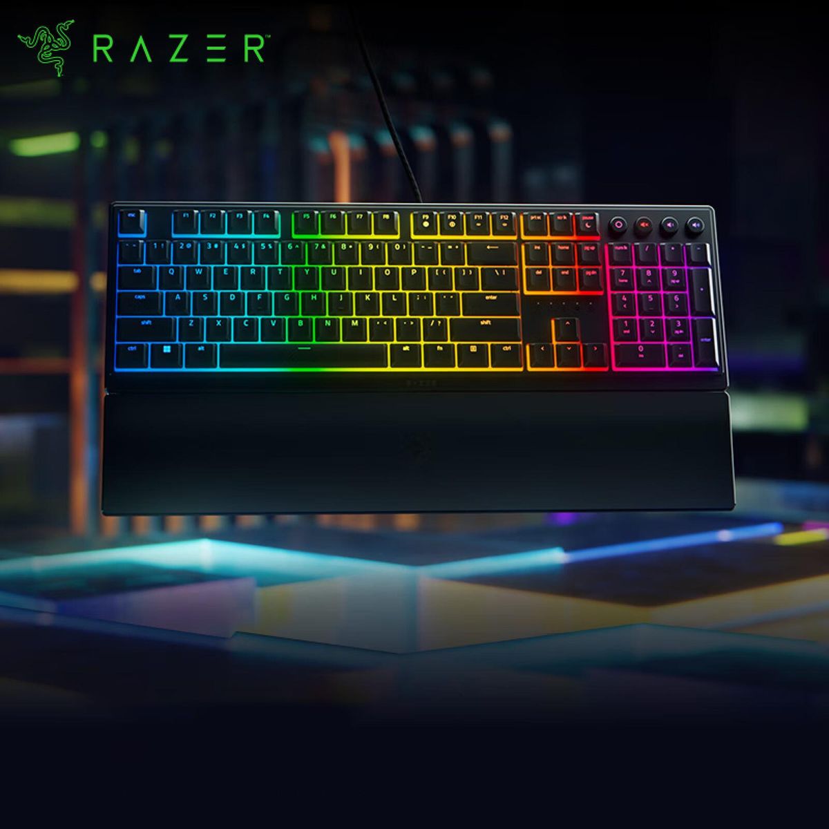 Razer V3 104 Keys Gaming Keyboard Razer Chroma RGB USB Wired Keyboard 1000Hz Mechanical Keyboard with Detachable Wrist Rest