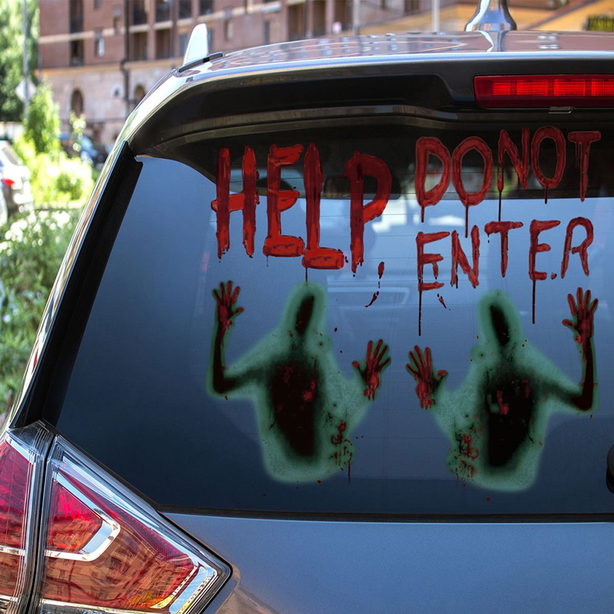Large Halloween Window Door Cover 45*60cm Do Not Enter Scary
