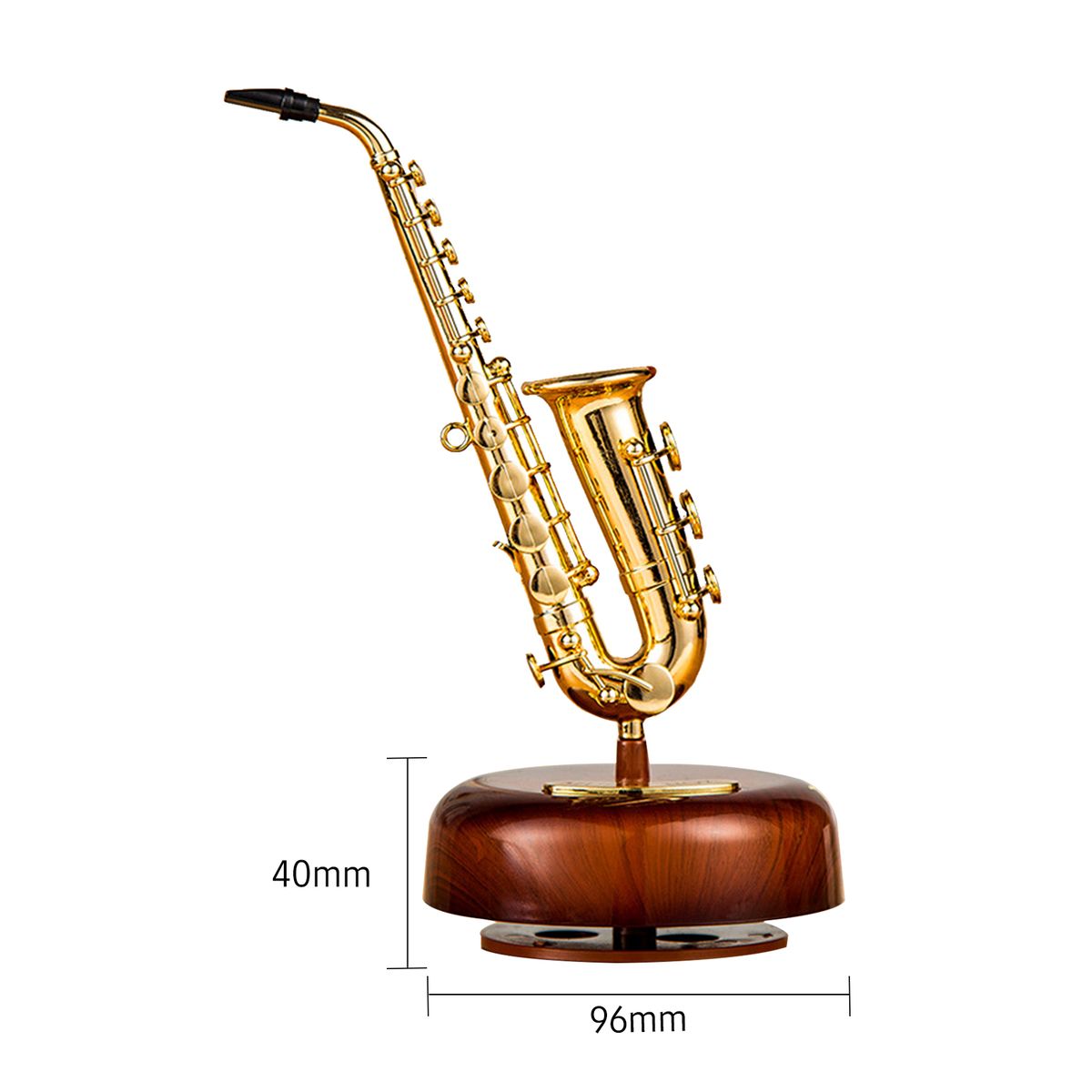 Saxophone Music Box Classical Wind Up Musicbox Twirling