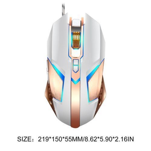 T03 Ergonomic Wired Gaming Mouse 4800DPI Adjustable 8 On Optical Mouse